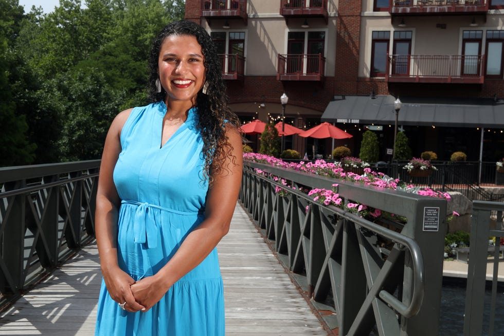 Jody Ganschinietz is pictured July  7 in Gahanna's Creekside District.