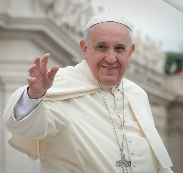 Pope Francis, pictured here in 2014. Image by Jeffrey Bruno via Wikimedia Commons (CC BY-SA 2.0). https://creativecommons.org/licenses/by-sa/2.0