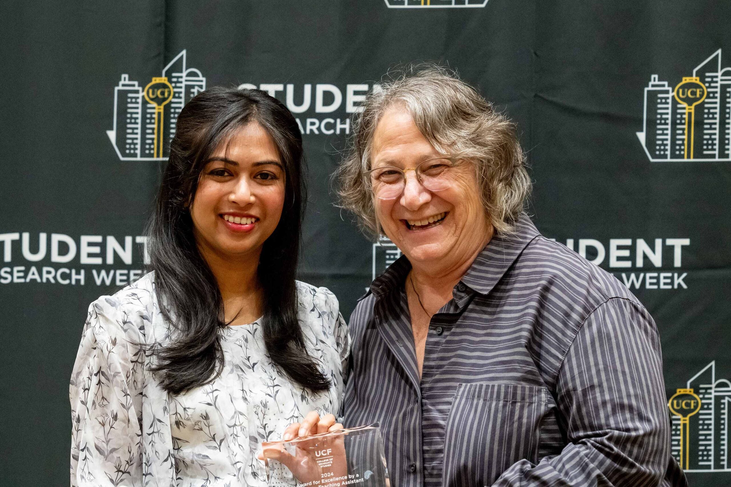 Mousam Hossain with Liz Klonoff