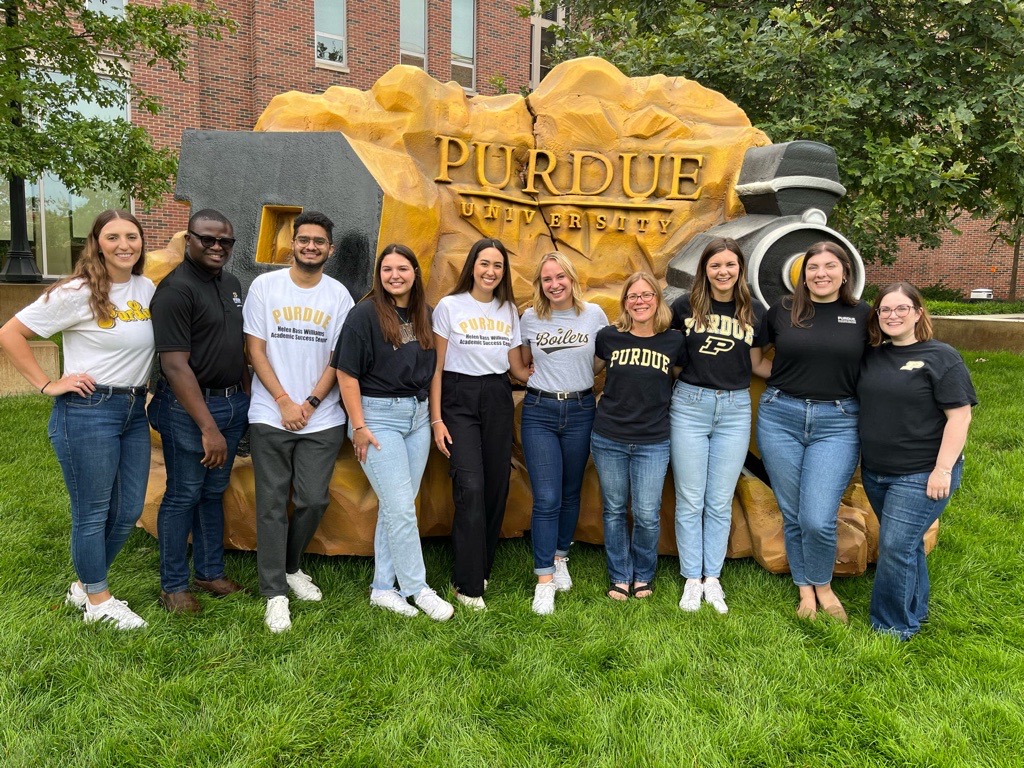 pictured: photo of asc team on the krach lawn