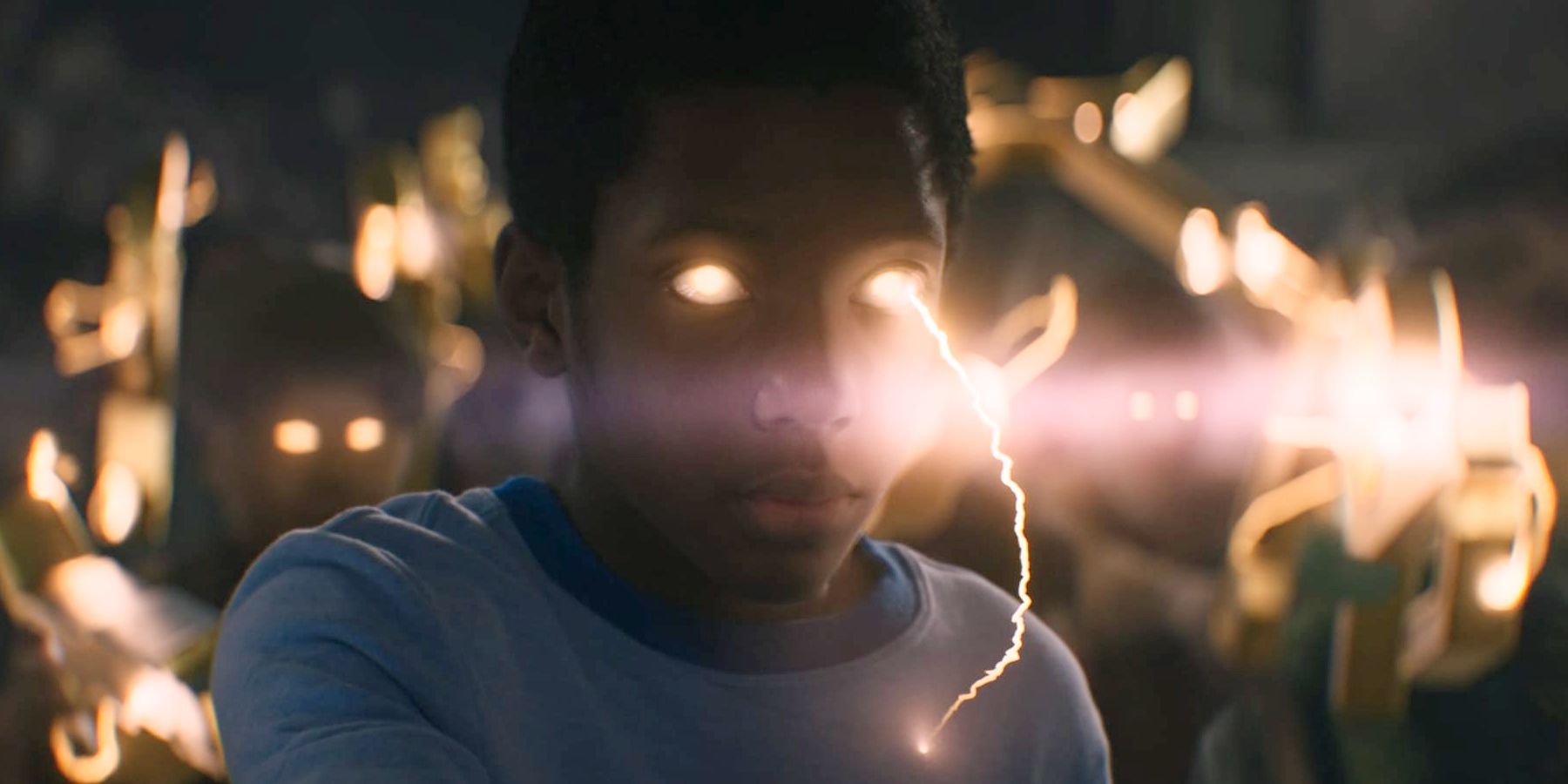 Axl Heimdallson receiving lightning powers in Thor Love & Thunder