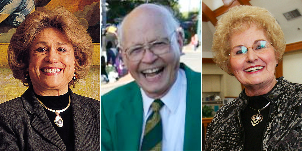 Ann Miller, Dr. Robert Packard, and Rachel Moore