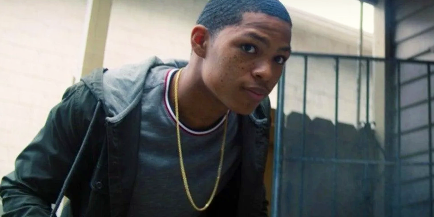 eli bradley raising his eyebrows in the falcon and the winter soldier