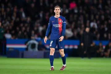 Fabian Ruiz of PSG looks on during the UEFA Champions League quarter-final first leg match between Paris Saint-Germain and FC Barcelona at Parc des Princes in Paris