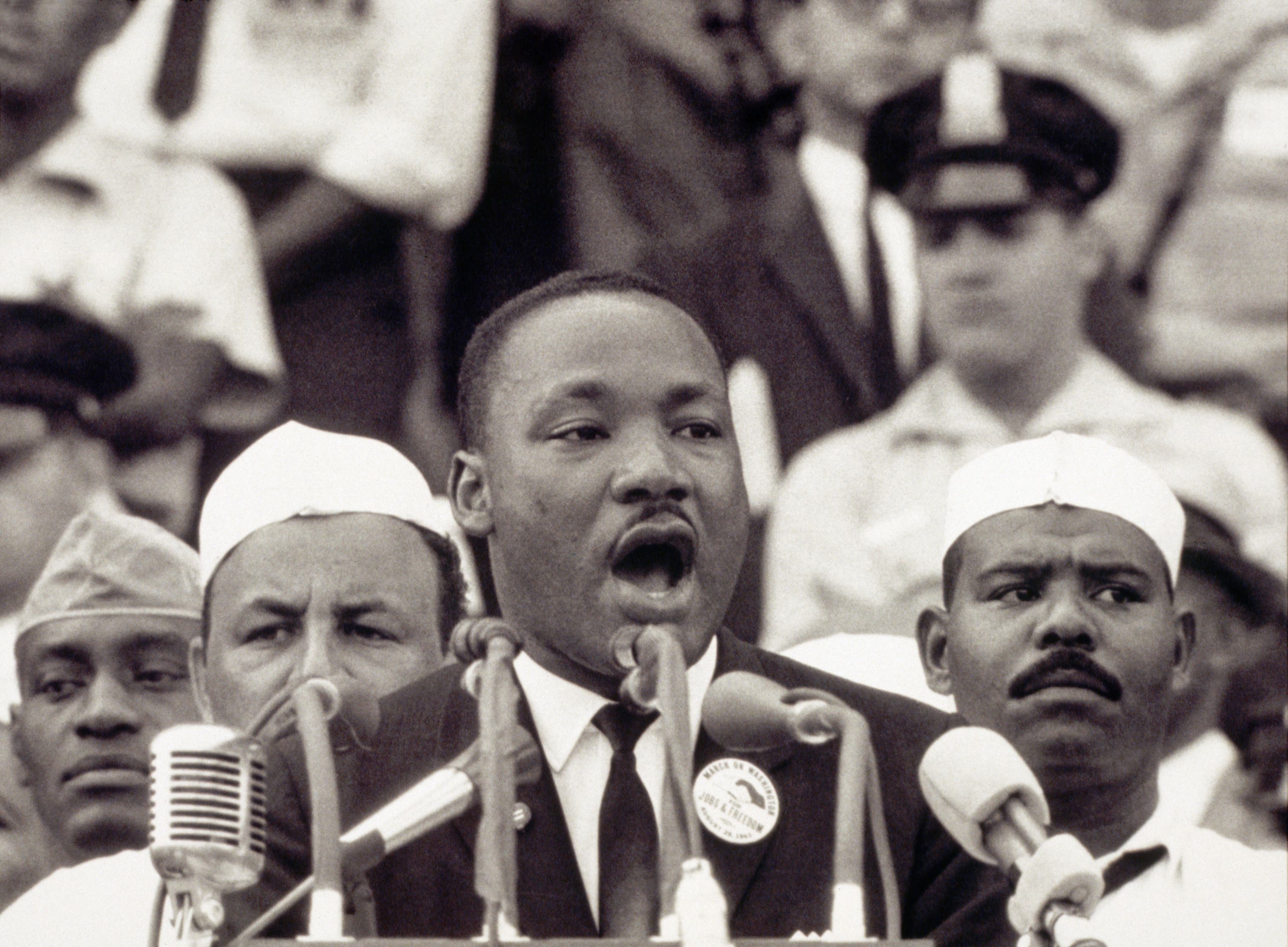 Martin Luther King Giving "Dream" Speech