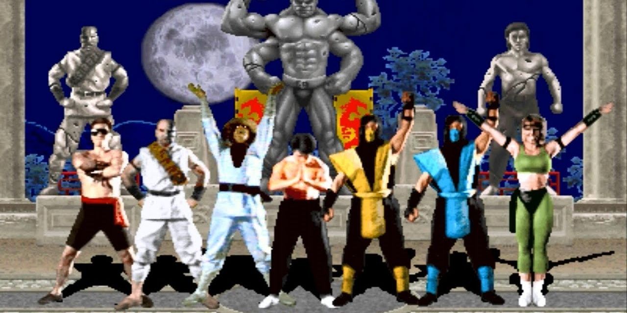 The original Mortal Kombat characters pose