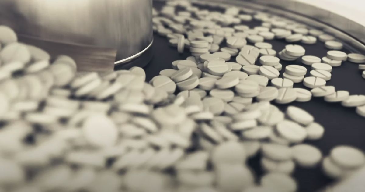 Pain pills are seen in The Crime of the Century