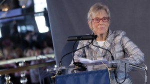 New York, NY - May 17: Professor Emerita of Pediatrics at Albert Einstein College of Medicine and The Lizette H. Sarnoff Award recipient Ruth L. Gottesman, Ed.D. speaks on stage during the Spirit of Achievement Luncheon held at The Rainbow Room on May 17, 2016 in New York City.
