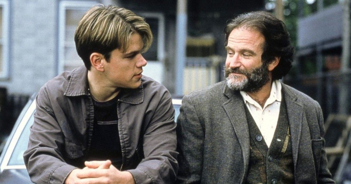 Matt Damon and Robin Williams in Good Will Hunting