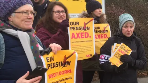 BBC Strike action at Aberystwyth university