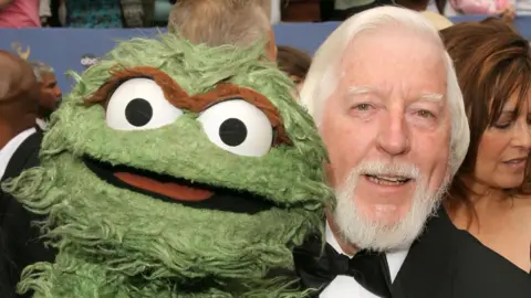 Getty Images Oscar the Grouch and Caroll Spinney