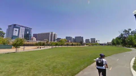 Google The new landmark is, pending city approval, to be built here on Arena Green