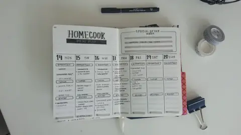 @journalby_gal A page from a bullet journal. Clarissa, Indonesia