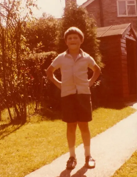Robert Greenall Robert as a child in shorts