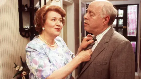 EPA Patricia Routledge and Clive Swift as Hyacinth and Richard Bucket