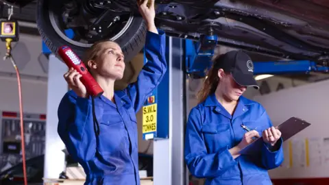 Getty Images A mechanic being tested