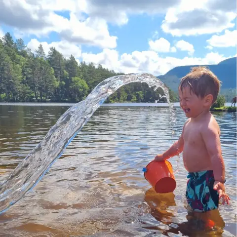 Linsey Brown Boy in water