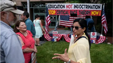 Getty Images Protesters in Virginia