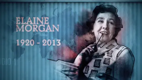 Monumental Welsh Women Photo of Elaine Morgan with her year of birth and death