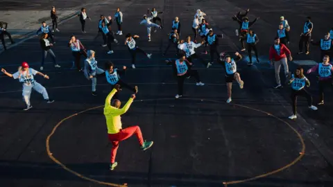 Birmingham 2022 Shaun Cope, Creative Consultant, leads a Birmingham 2022 Opening Ceremony rehearsal