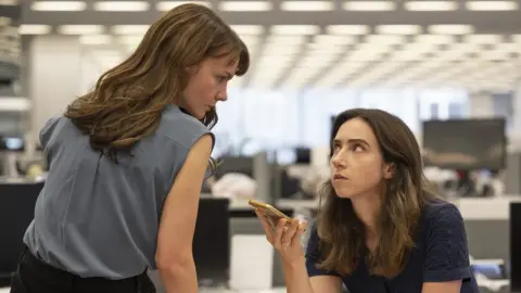 Universal Pictures Carey Mulligan and Zoe Kazan in a scene from the film