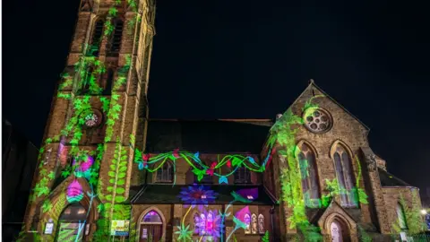 Visit Blackpool Lightpool at St Johns Church Blackpool