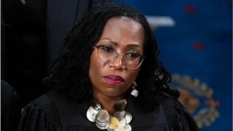 Getty Images Justice Ketanji Brown Jackson issued a scathing dissent