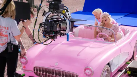 Warner Bros Margot Robbie and Ryan Gosling in Barbie