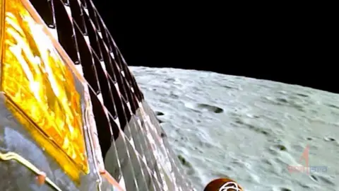 Isro One of the latest images sent by the Vikram lander