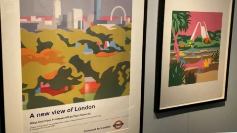 Tom Edwards artworks on the wall