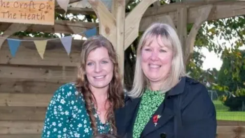 Alan Fernihough Teacher Nicky Malkin and head teacher Jo Moult