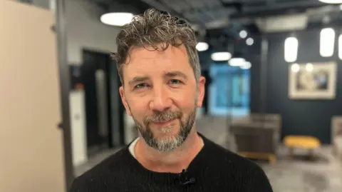 Lorne Campbell pictured outside a BBC studio