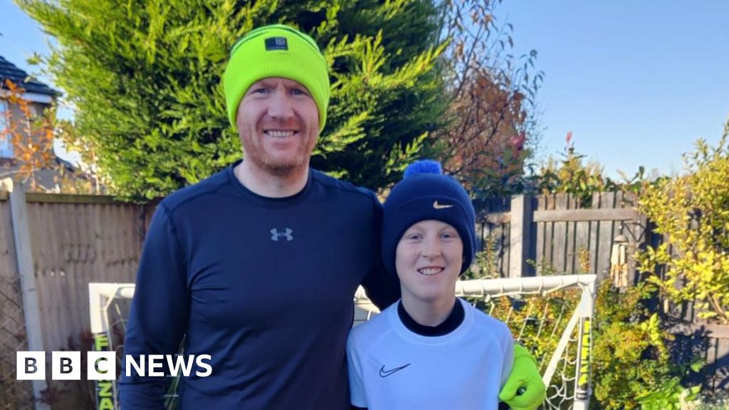 Boy follows in his fathers footsteps to run 5km in 50 days Boy follows in his fathers footsteps to run 5km in 50 days