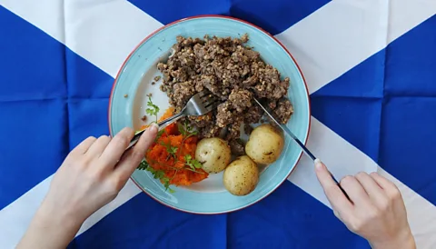 A plate of haggis, neeps and tatties traditionally eaten on Burns Night. (Danny Lawson/PA Wire)