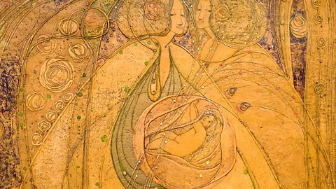 Scottish View / Alamy A gesso panel by Mackintosh's wife Margaret (Credit: Scottish View / Alamy)