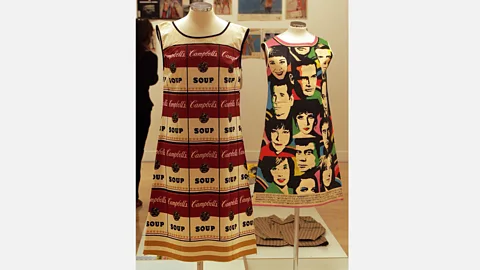 Andy Warhol Foundation Campbell’s Soup Company took advantage of the popularity of Warhol’s work and created the Souper Dress, a paper garment featuring the iconic print (Credit: Andy Warhol Foundation)