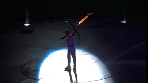 Getty Images One of the most memorable moments in Olympic history was when an archer fired a flaming arrow into the cauldron, or so it seemed, at the 1992 games (Credit: Getty Images)
