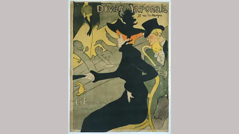 Victoria and Albert Museum, London Divan Japonais by Henri de Toulouse-Lautrec (1892) – the figure on stage is Yvette Guilbert, identifiable by her long black gloves (Credit: Victoria and Albert Museum, London)