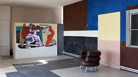 Alamy The Modernist interior of the villa at Roquebrune-Cap-Martin, featuring Gray’s famous Bibendum chair