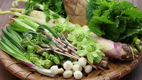 Kyoko Uchida/Alamy Sansai (wild mountain plants) are often used as ingredients in shojin ryori (Credit: Kyoko Uchida/Alamy)