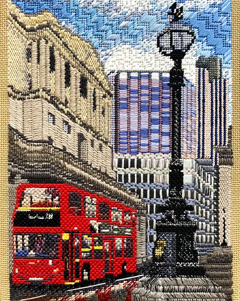 RSN student Kate Pankhurst Students of the Royal School of Needlework use traditional needlepoint techniques to create works with a contemporary feel (Credit: RSN student Kate Pankhurst)