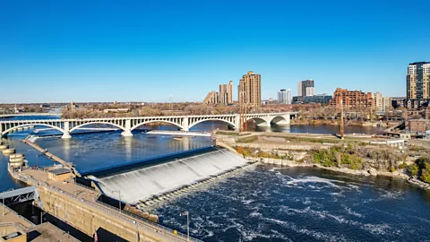 Getty Images Owámniyomni is a sacred site for the Dakota but industrialisation in the 1870s desecrated the area (Credit: Getty Images)