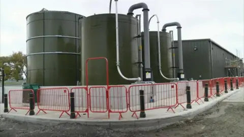 BBC A new water treatment plant being built to remove nitrates from aquifers.