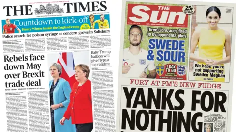 Newspaper headlines banner image