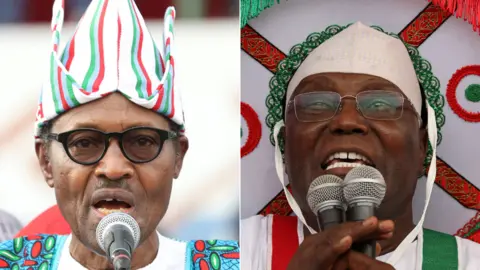 Reuters President Muhammadu Buhari and Atiku Abubakar