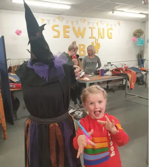 Derry City and Strabane District Council Lily Durkan at the Stitch a Witch workshop in Derry