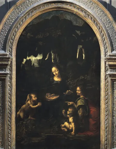 Getty Images Leonardo da Vinci's first version of the Virgin of the Rocks (1483-1486) is in the Louvre