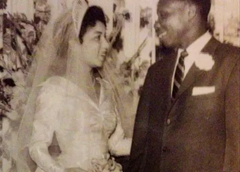 Olatunji family Wedding of Ammiebelle Bush to Babatunde Olatunji in 1957