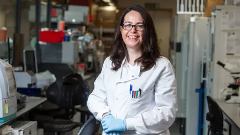 John Cairns/University of Oxford Prof Teresa Lambe, Prof Gilbert's colleague at the Jenner Institute, is working on the new COVID-19 vaccine