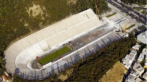 Getty Images Aerial shot of Olympic stadium